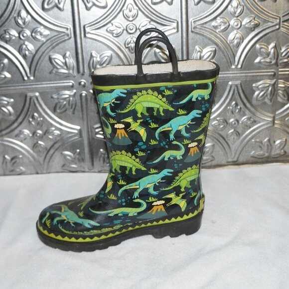 WESTERN CHIEF Youth Size 13 Dinosaur Rain Boots Waterproof - Picture 4 of 8